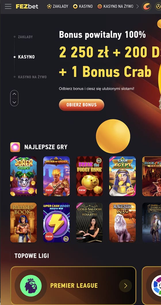 Aplikacja Fezbet Casino na telefon